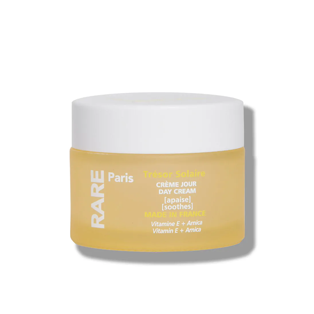 Rare Paris Trésor Solaire Day Cream 50ml - Заспокійливий дений крем для обличчя з Вітаміном Е та екстрактом арніки Rare Paris Trésor Solaire Day Cream 50ml - Заспокійливий дений крем для обличчя з Вітаміном Е та екстрактом арніки